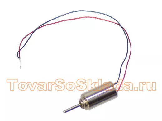 Двигатель 3,7V RC0408 (L/Dдвиг=8,8/4,1mm, L/Dвала=3,2/0,7mm, 60000об/м, 0,022А) для авиамоделей
