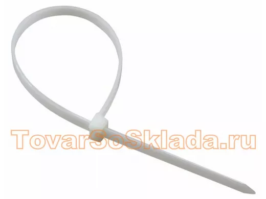 200х3,0мм кабельный хомут (стяжка) белая (100 шт)