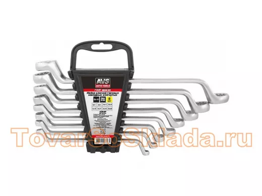Набор ключей гаечных накидных изогнутых на держателе (6-22 мм) (8 предметов)