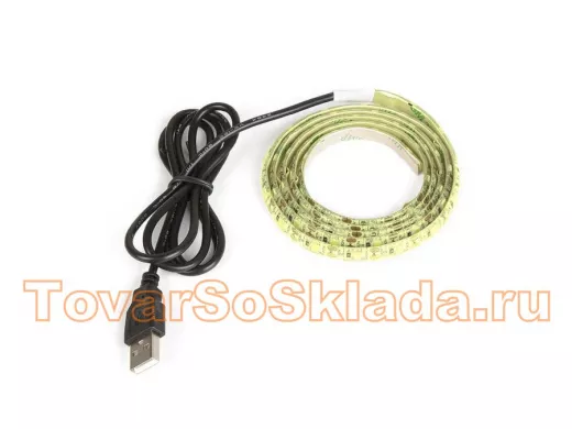 Огонек OG-LDL09 Желтая светодиодная лента 1м (USB)