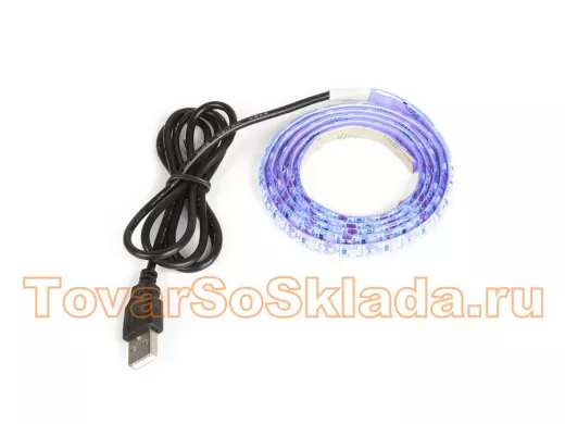 Огонек OG-LDL09 Синяя светодиодная лента 1м (USB)