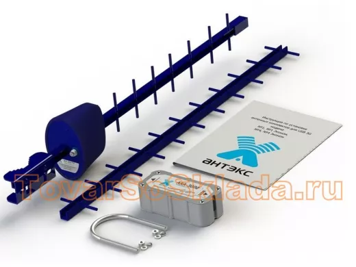 Антенный комплект 3G №4 Эконом (АХ-2017Y, адаптер АХА-3000 F-female 75 Ом)