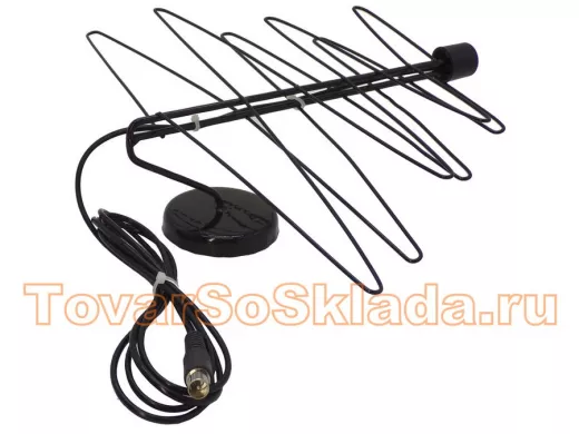 "БАБОЧКА- 7 МАГНИТ" черная комнатная телевизионная антенна предназначена для приема цифрового DVB-T2