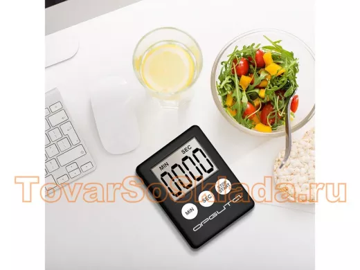 Таймер-секундомер черный 