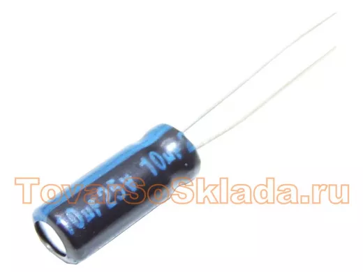 Конденсатор электролитический    10 F x 25V (5x11) 105 TK,  Jamicon'