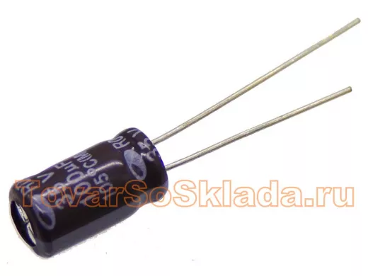Конденсатор электролитический   100mf x    35V  (6,3x11) 105 RD, Samwha