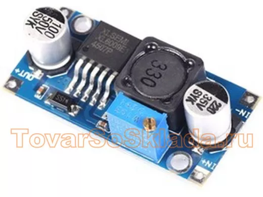 Модуль DC-DC повышающий вход 3,0-32V - вых. 5,0-35V, до 4А (на XL6009E1)  