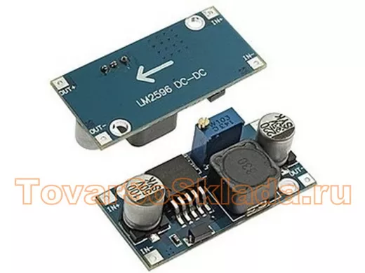 Модуль DC-DC понижающий вход 3,0-40V - вых. 1,3-35V, до 2А (на LM2596)  