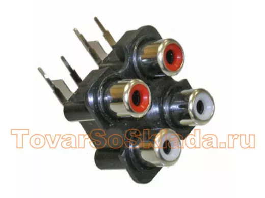 RCA-407 PCB jack RCA RUICHI РАЗЪЕМЫ