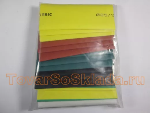 Набор термоусадочных трубок TDM ТУТнг 25/12,5 (7цветов по 3 шт. 100мм) SQ0518-0510