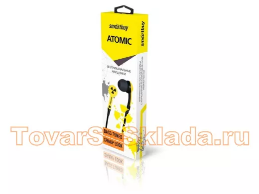Наушники Smartbuy ATOMIC, желтые (SBE-3050) / 50