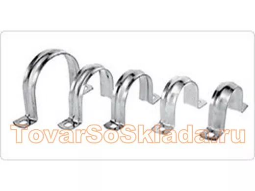 Скоба (клипса) металлическая 2-х лапковая с внутр. d 12-13 мм (100шт) TDM SQ0409-0012