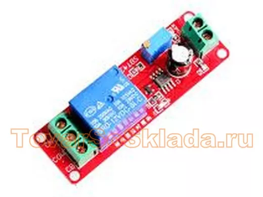 Релейный таймер (задержка вкл.) 0-10сек, DC 12V, P = 2200W