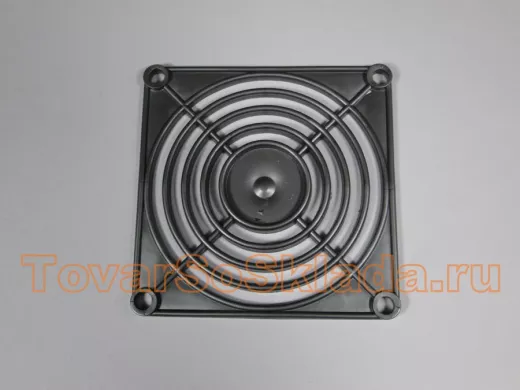 Решётка для вентилятора  80*80 пластик серебро