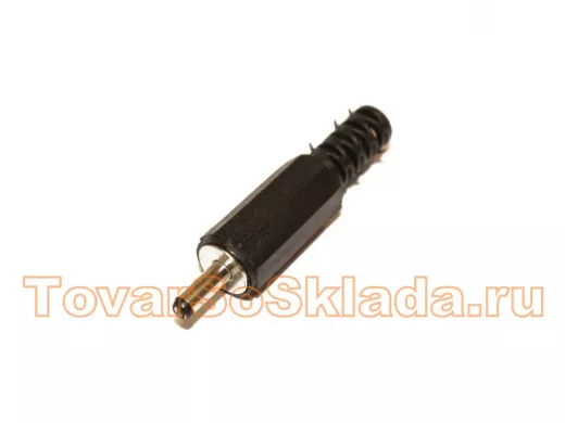 Штекер питания 1,0 х 3,0 х 9,5 мм пластик на кабель, 3-120