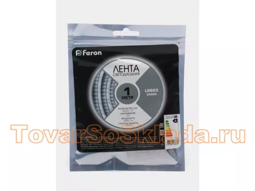 LED лента 1метр, 60SMD 3528 белая, 12V, 4,8W, <120>, IP20, 