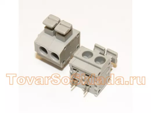 Клеммник самозажимной DG235-5.0-02P-11 (на плату 2-х конт.)