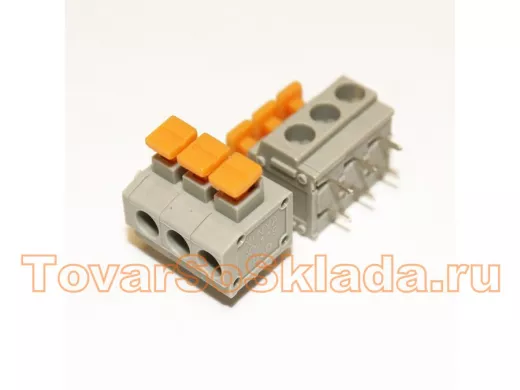 Клеммник самозажимной DG235-5.0-03P-11 (на плату 3-х конт.)