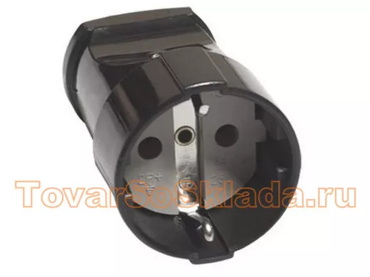 Кабельная розетка TDM 2П+3 с з/ш 16А 250В черная