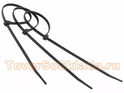 400х5мм кабельный хомут (стяжка) черная (100 шт) профессиональная