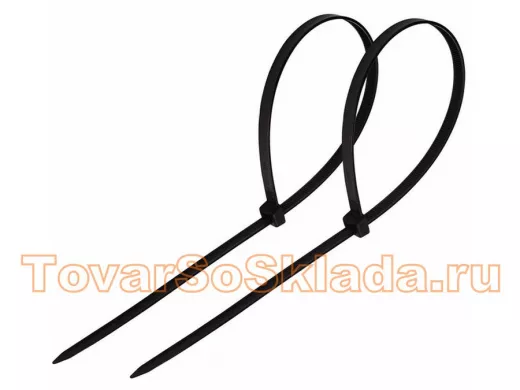 300х5мм кабельный хомут (стяжка нейлонoвая) черная (100 шт) nylon REXANT