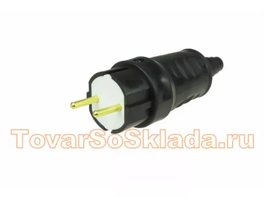 Вилка каучук  6А без  з/к PROCONNECT