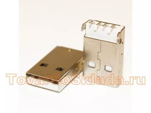 Разъём компьют: штекер USB-A на плату, тип 1