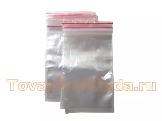 Пакет с защёлкой (замком)   80х120мм 