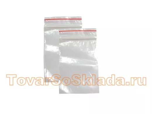 Пакет с защёлкой (замком)   50х70мм 