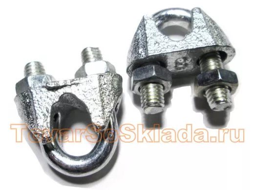 Зажим для стальных канатов DIN 741  8мм