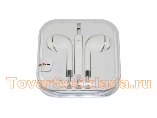 Гарнитура EP, белая, контур серебро