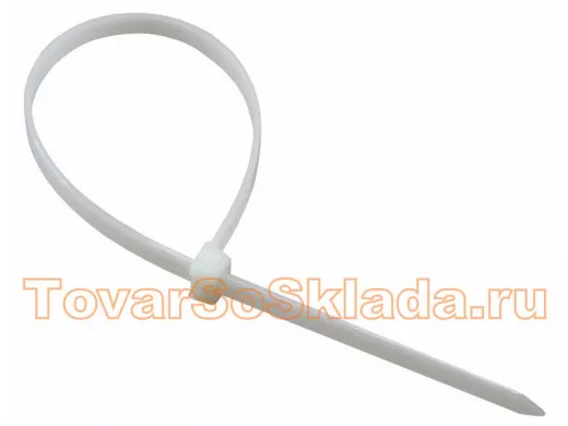 100х3мм хомут (стяжка) многоразовый  100 шт белый  СКМ-100  R