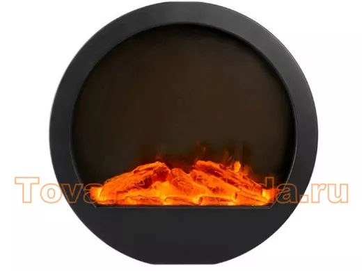 Светильник ФАZA  FL-D36USB (светильник-камин,- 3хLR14, круглый). Декоративный светильник с реалистич