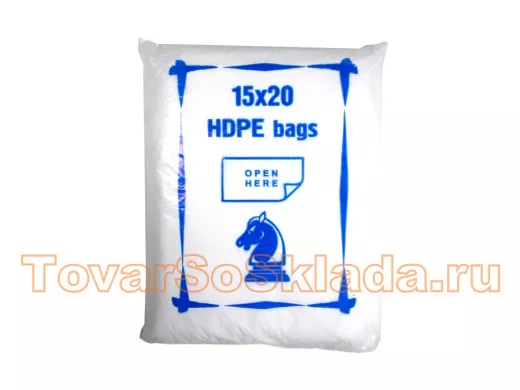 Пакет фасовочный 15х20 евро 6 мкм ПНД ЭКОНОМ Ш  (1000шт./уп) (цена за 1уп)