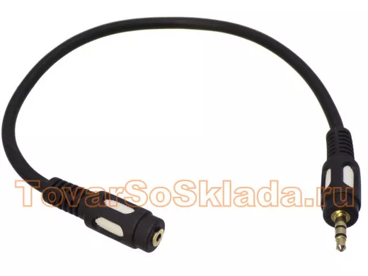 Шнур шт-3,5 х 1гн-2,5 0,30 м stereo (gold plastik) 