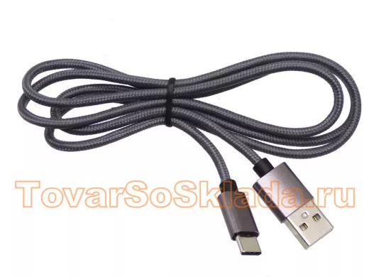 .Шнур шт-Type-С x шт-USB (USB3.1) 1,0м кабель в оплетке APH-481-1.0-C