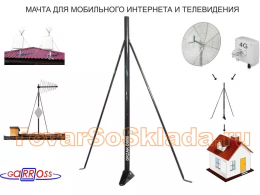 Кронштейн для антенны на любую крышу 