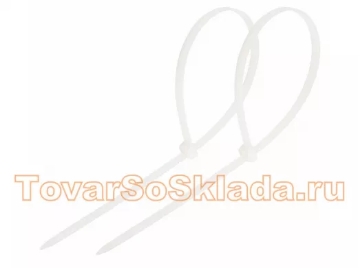 250х4мм кабельный хомут (стяжка нейлонoвая) nylon белая (100 шт) белая REXANT