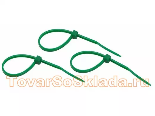 100х2,5мм кабельный хомут (стяжка нейлонoвая) зелёная (25 шт) nylon REXANT