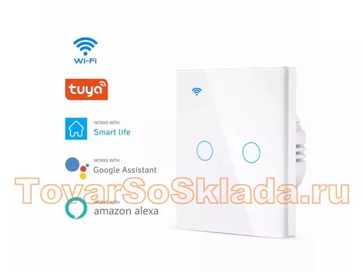 Орбита OT-HOS12 Умный выключатель (2кн, Wi-Fi, сенсор)