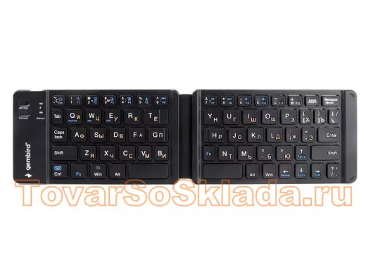 Беспроводная клавиатура Gembird KBW-6, 67кн., Bluetooth, складная, ультра тонкая
