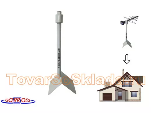 Кронштейн антенный на конёк крыши 