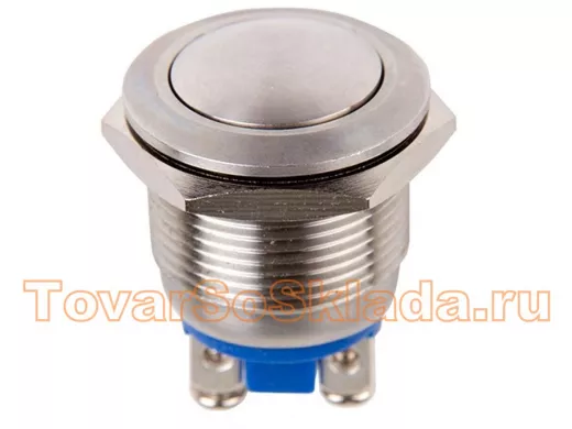 Кнопка  антивандальная диаметр 19мм  Б/Фикс (2с винт) (ON)-OFF сфера  REXANT