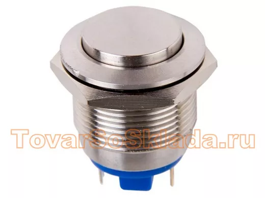 Кнопка  антивандальная диаметр 19мм  Б/Фикс (2с) (ON)-OFF выпуклая  REXANT