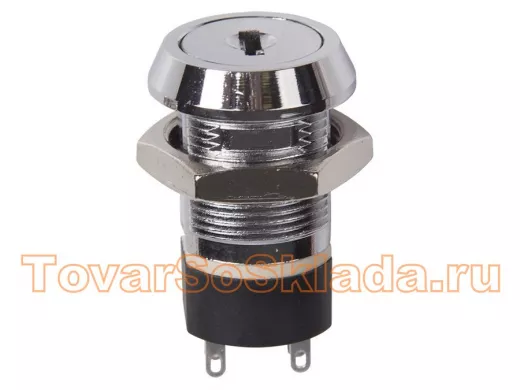 Выключатель ключ диам 19 250V 2А (4с) ON-ON  REXANT