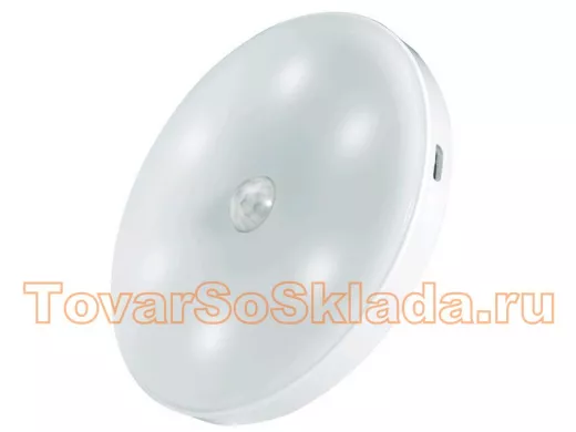 Светильник  JazzWay TS8-L1W-Accu, с датчиком движения, LI-ION аккумулятор 600mAч, Micro USB-USB кабе