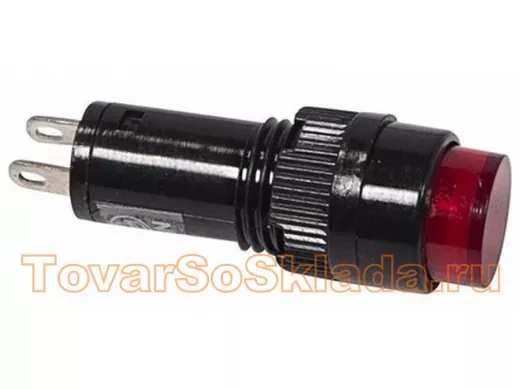 Лампа индикаторная  диаметр 10  220V  красный  REXANT