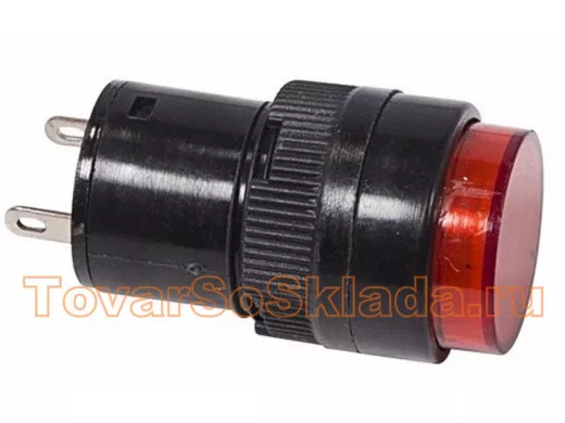 Лампа индикаторная  диаметр 16  220V  красный  REXANT