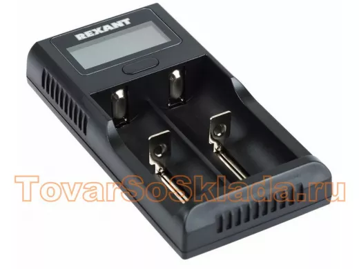 Зарядное устройство для аккумулятора 2-а АКБ с жк дисплеем Rexant i2 универсальное