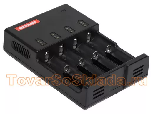 Зарядное устройство для аккумулятора SMART для 4 АКБ с жк дисплеем Rexant i4 универсальное